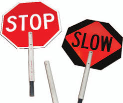 Stop/Slow Paddles